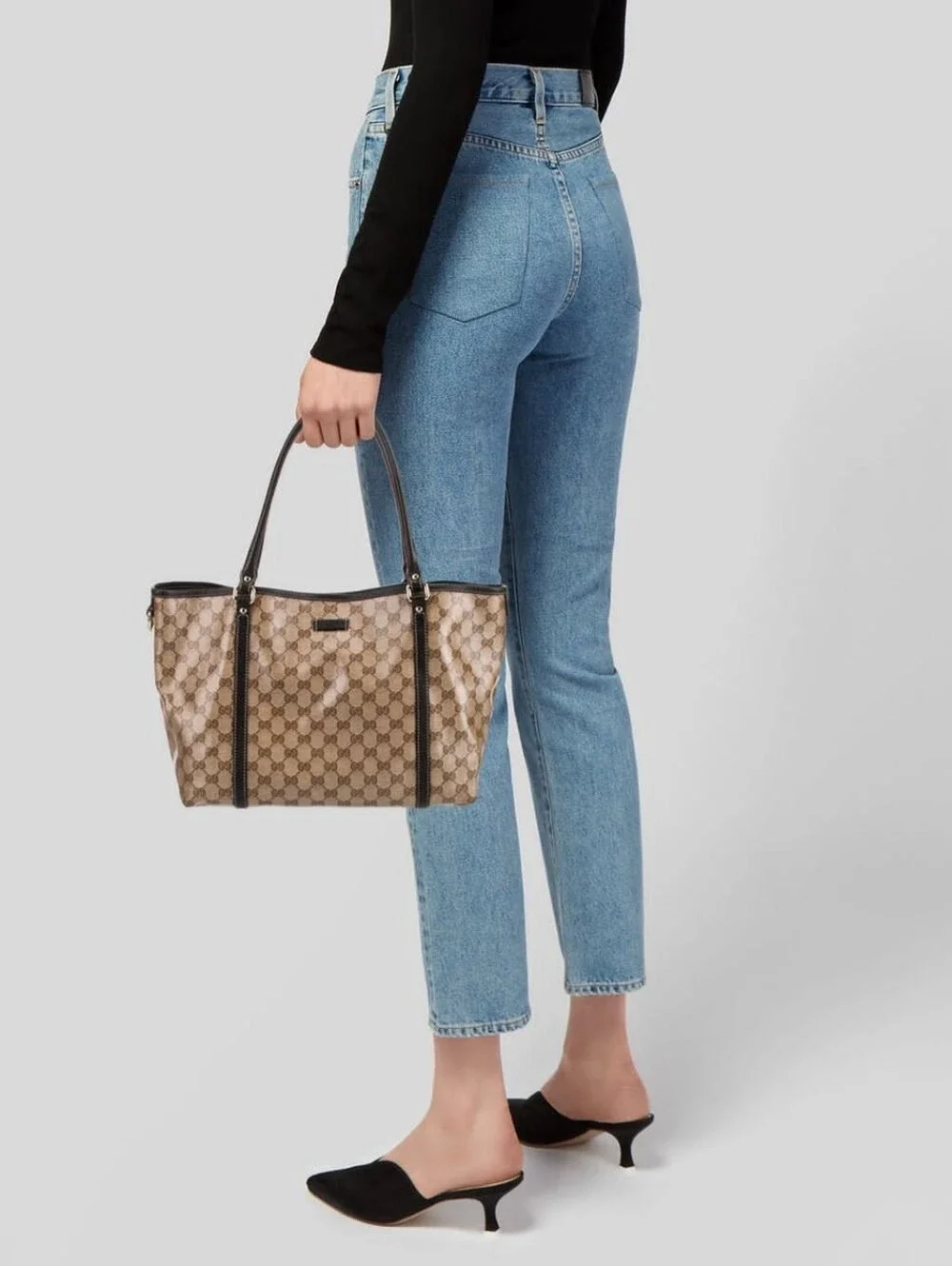 Gucci GG Canvas Jolicoeur Tote Bag Brown/Beige